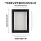 Elegant Charcoal Wood Shadow Box Frame with Acrylic Front - White Suede Backing, 30 Sizes
